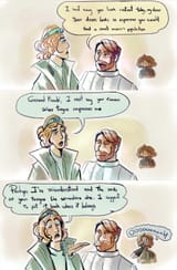 Obi Wan Kenobi Satine Kryze comic by galactic-rhea