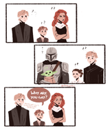 Ben Luke Skywalker Mara Jade Disney Star Wars stealingpotatoes