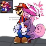 Vivian x Mario redraw 💖❤️
