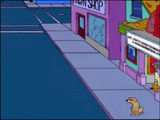 simpsons dog eyes