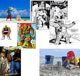 sandcastles in the sand