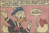Donald urges Quiet fron DonaldDaisy Quiet Please