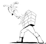spider boy vs wall