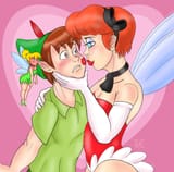 126776 - crossovers disney mgm peter_pan red red_hot_riding_hood tinker_bell