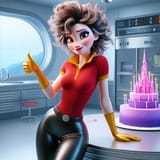 AI Gaston Elsa w Cake (19)