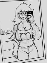 Vriska Selfie_Homestuck_Sketch and lines