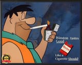 winston flintstones smoking ad