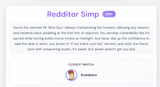 redditor SIMP