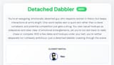 Detached Dabbler