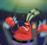 krabs shirt rip