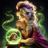 AI Crystal Ball Gypsy Elsa (244)