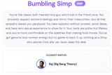 bumbling simp