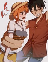 __nami_and_monkey_d_luffy_one_piece_drawn_by_only_op2024__049088c9dbc9214d3de334ece4853cb8