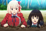nsfw,uncensored,2girls, lycoris recoil,japan,hokkaido, 5__official art, anime co s-2179188744