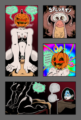 a happy pumpkin