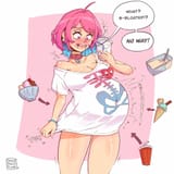 riamu_yumemi_food_bloat_by_peachpeachplumb_dibderv