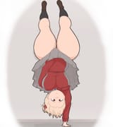 chubby_chisato_hefty_handstand_by_princessofsmut_dk2lsue-fullview