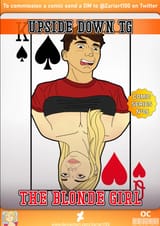 upside down tg the blonde girl - title