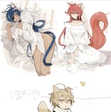 __aether_diluc_and_kaeya_genshin_impact_drawn_by_tabibitowayo__caabec07271cc7dd25f3070b86bcc78f