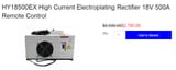HY18500EX High Current Electroplating Rectifier 18V 500A