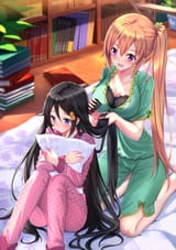 brushing hair
