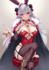 Red Cape Bunny Onee-san - sakiyama