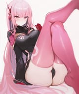 yande.re 1103796 cameltoe headphones hololive hololive_english koahri leotard mori_calliope thighhighs