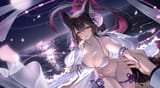 JPG VERSION yande.re 1105222 animal_ears bikini blue_archive garter halo kitsune kosaka_wakamo lel swimsuits tail