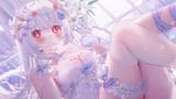 yande.re 1133132 detexted garter lingerie photoshop see_through tattoo thighhighs umehara_sei undressing