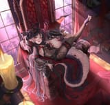 yande.re 1187430 garter horns loli no_bra pointy_ears see_through tail thighhighs torn_clothes wings yaomiaomiao