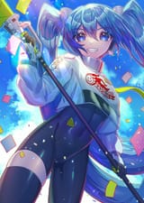__hatsune_miku_racing_miku_and_racing_miku_vocaloid_and_1_more_drawn_by_kozou_kazaru__4076017c32782d8305b326c7955f7193