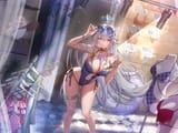 yande.re 1195583 garter halo megane swimsuits tower_of_fantasy undressing yolanda
