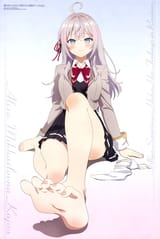 yande.re 1187935 alisa_mikhailovna_kujou aquastar_inc. feet jpeg_artifacts seifuku skirt_lift tokidoki_bosotto_roshia-go_de_dereru_tonari_no_alya-san