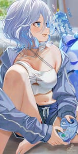 __furina_surintendante_chevalmarin_and_mademoiselle_crabaletta_genshin_impact_drawn_by_kabu_usagi__dc2f9560952c1a71b28cea481d382876