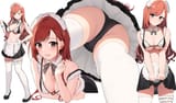 COMPRESSED VERSION yande.re 701948 arisugawa_natsuha ass bra breast_hold cameltoe cleavage garter gin00 heels maid pantsu skirt_lift the_idolm@ster thighhighs underboob