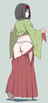 Erika in a loincloth