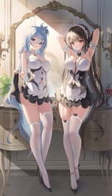 JPG VERSION yande.re 1227742 heels maid no_bra rie_(mirae_yang) ryu_o stockings thighhighs yuksi_(yuksi)