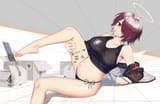 exusiai_arknights_drawn_by_hamachi_hazuki
