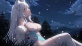 yande.re 1149297 animal_ears ardenlolo kitsune no_bra thighhighs wallpaper