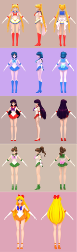 Sailor Senshi by Cudd