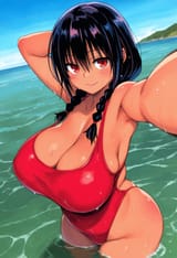 00392-367042726-(outdoors, sea, blue sky), traditional media, masterpiece, best quality, (zankuro_0.2), (by nora higuma_0.4), (by yabuki kentaro