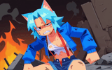 grumpy catgirl