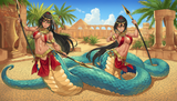 2girls, {{{{{{full body, sexy pose, detailed background,}}}}} [[[[[[[[[[masterpi s-1799455870