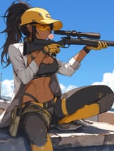 balthizar74_woman_long_black_hair_athletic_figure_yellow_baseb_a6f244fd-7cb3-4da0-aa84-d2f4f1ff51d2