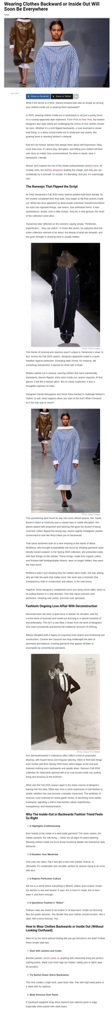 Yohji Yamamoto Fall 2025