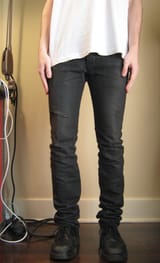 attachment twisted jeans