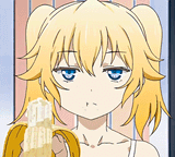 Bored Anime Girl Chewing