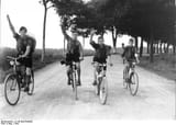 far left bikers