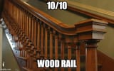 Wood rail