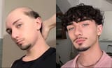 wig before after